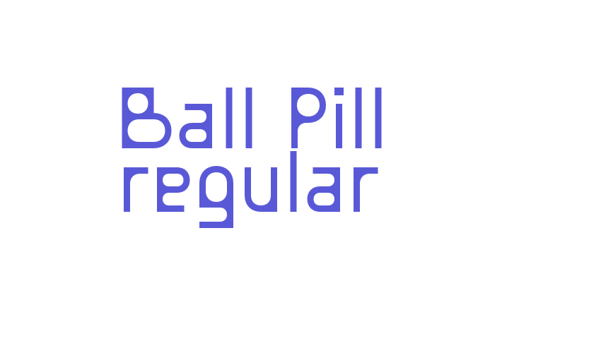 Ball Pill regular Font