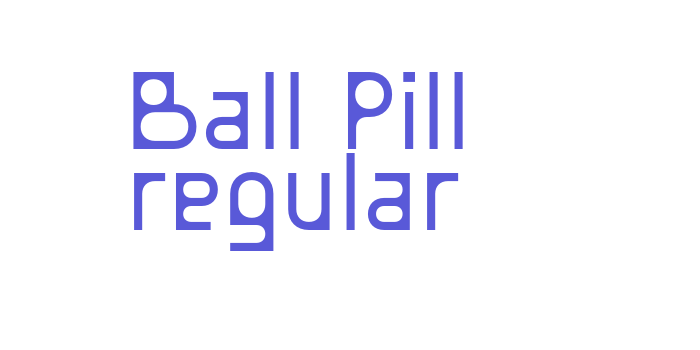 Ball Pill regular Font Download