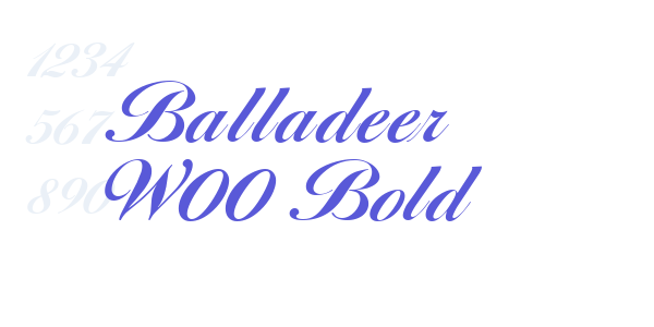 Balladeer W00 Bold font free