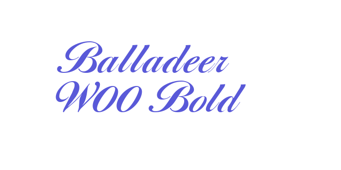 Balladeer W00 Bold Font Download