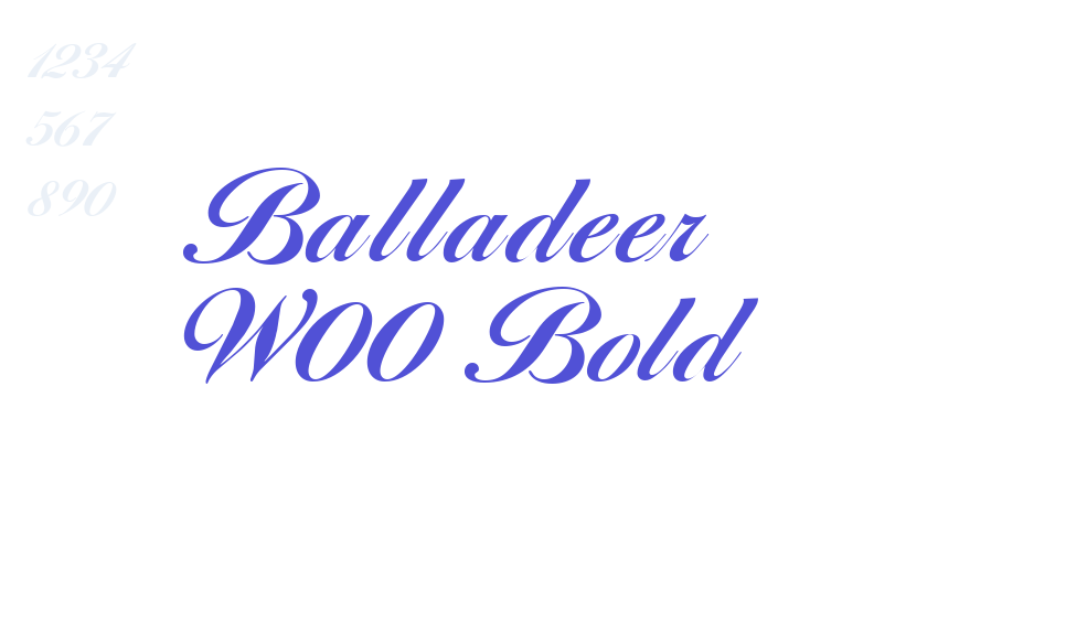 Balladeer W00 Bold-font-download