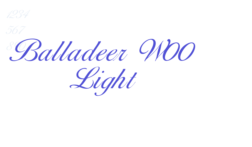 Balladeer W00 Light-font-download