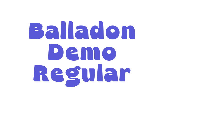 Balladon Demo Regular Font Download