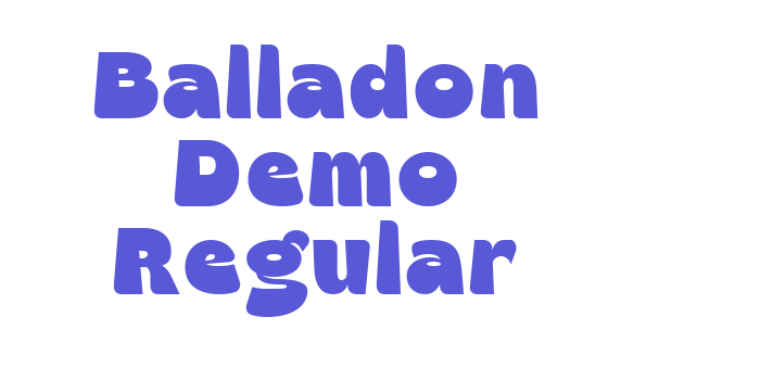 Balladon Demo Regular Font Download