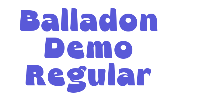 Balladon Demo Regular Font