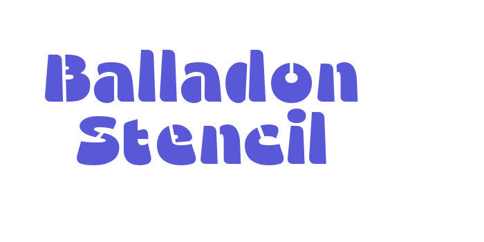 Balladon Stencil Font