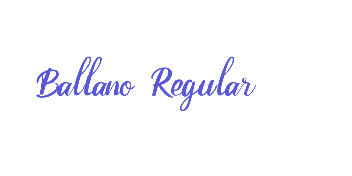 Ballano Regular Font Download