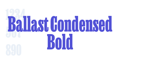 Ballast Condensed Bold