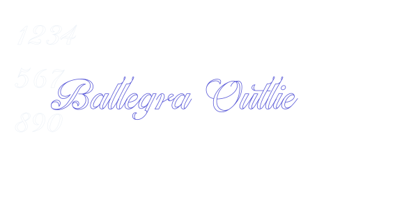 Ballegra Outlie font free