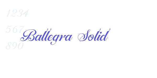 Ballegra Solid font free