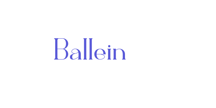 Ballein Font