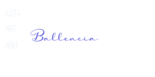 Ballencia font free