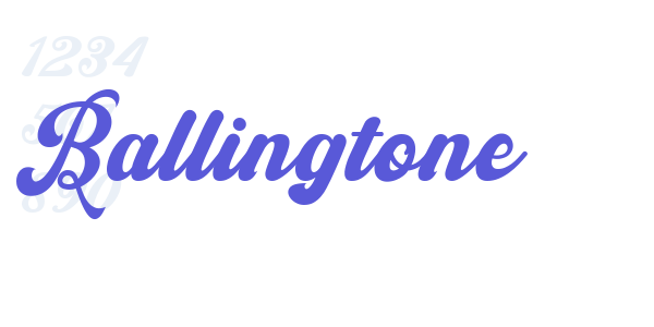 Ballingtone font free