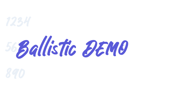 Ballistic DEMO Font