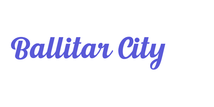 Ballitar City Font Download