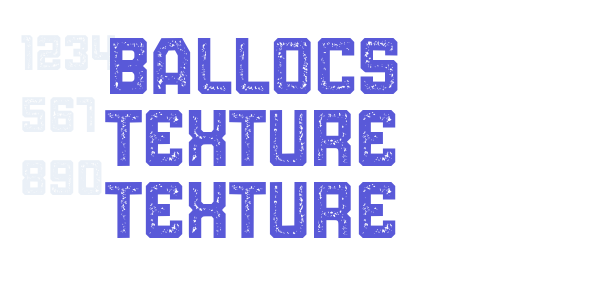 Ballocs Texture Texture font free