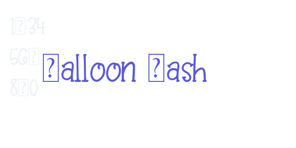 Balloon Bash font free