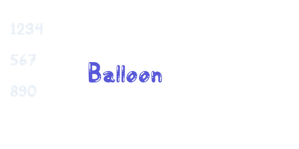 Balloon font free