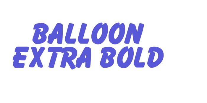 Balloon Extra Bold Font Download