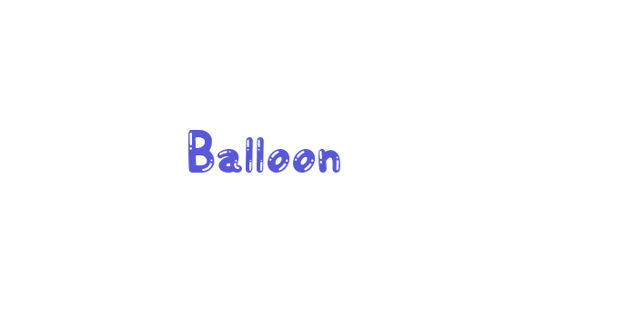 Balloon Font Download