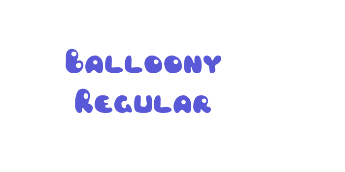 Balloony Regular Font Download