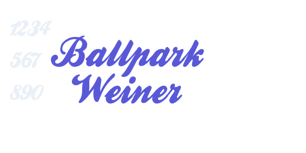 Ballpark Weiner font free