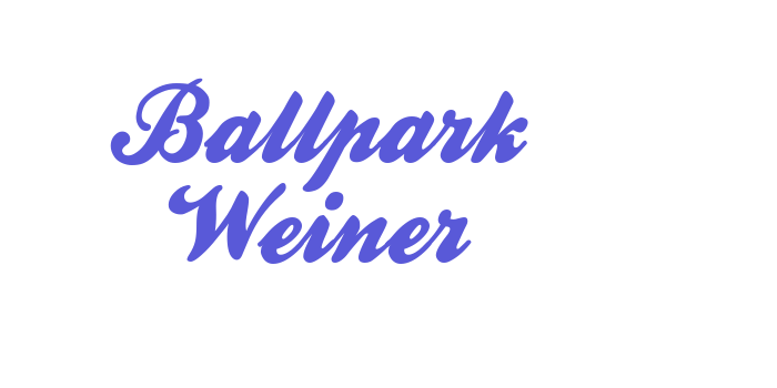 Ballpark Weiner Font