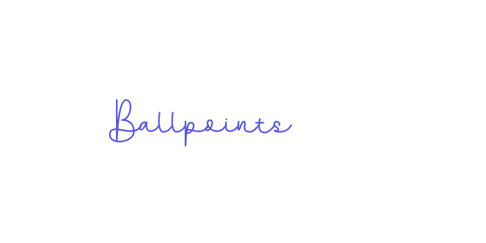 Download Ballpoints Font