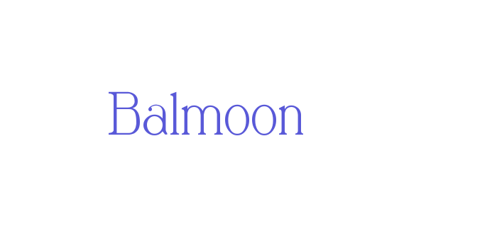 Balmoon Font Download