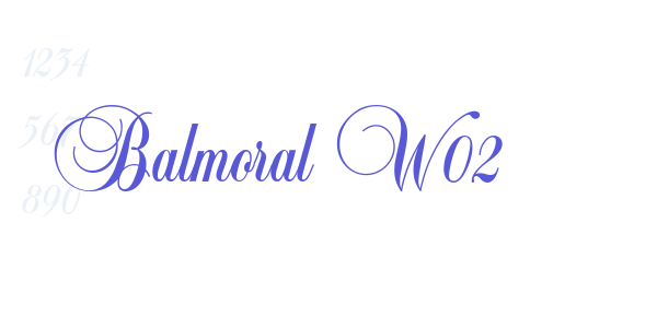 Balmoral W02 font free