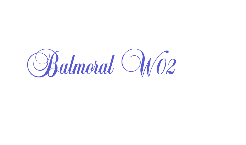 Balmoral W02 Font Download