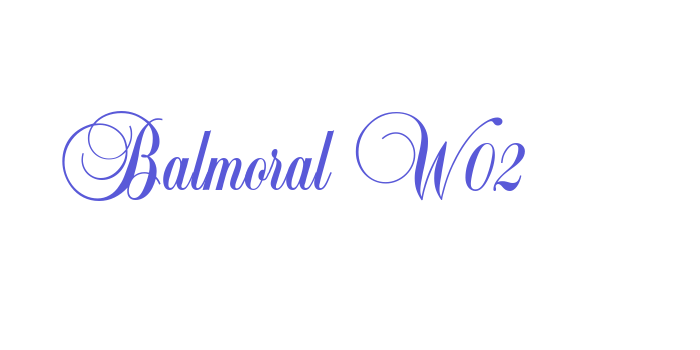 Balmoral W02 Font Download