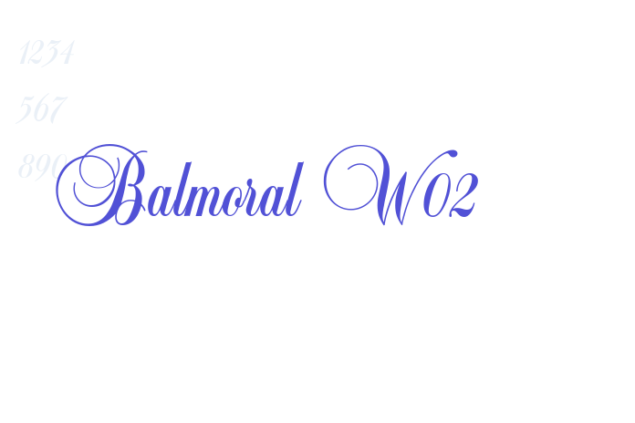 Balmoral W02 font download