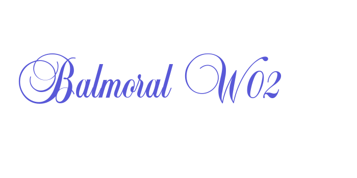 Balmoral W02 Font