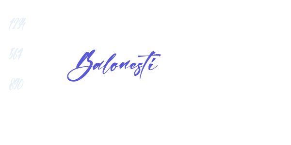 Balonesti font free