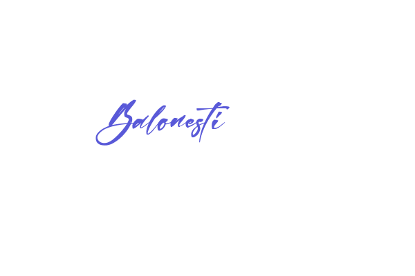 Balonesti Font