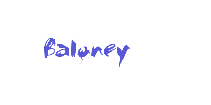 Baloney Font Download