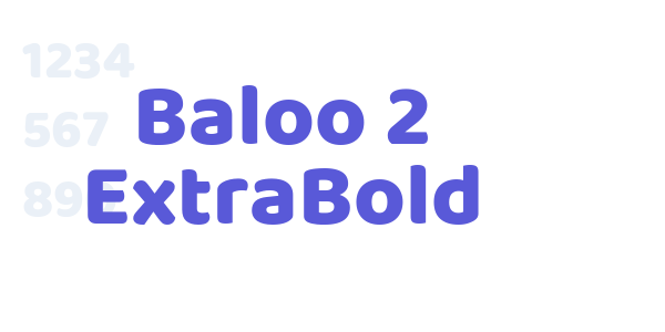 Baloo 2 ExtraBold font free