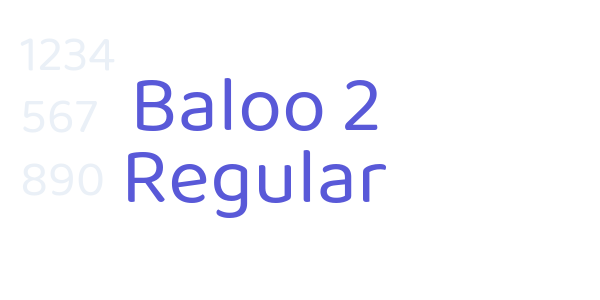 Baloo 2 Regular font free