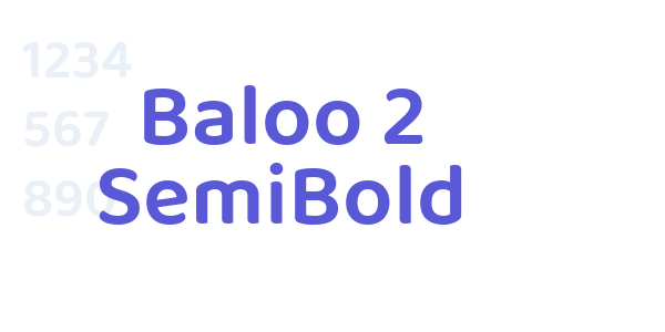 Baloo 2 SemiBold font free