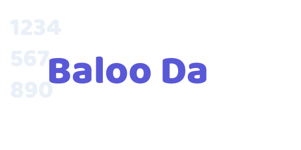 Baloo Da font free