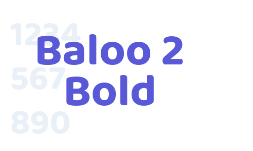 Baloo 2 Bold Font