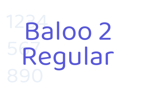 Baloo 2 Regular Font