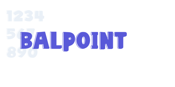 Balpoint font free