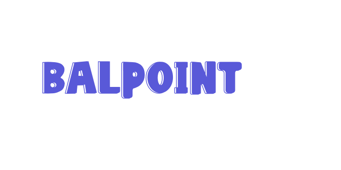 Balpoint Font Download