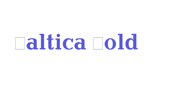 Baltica Bold Font Download