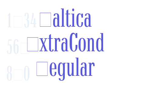 Baltica ExtraCond Regular Font Download