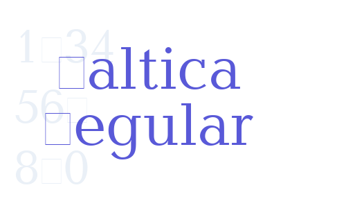 Baltica Regular Font Download