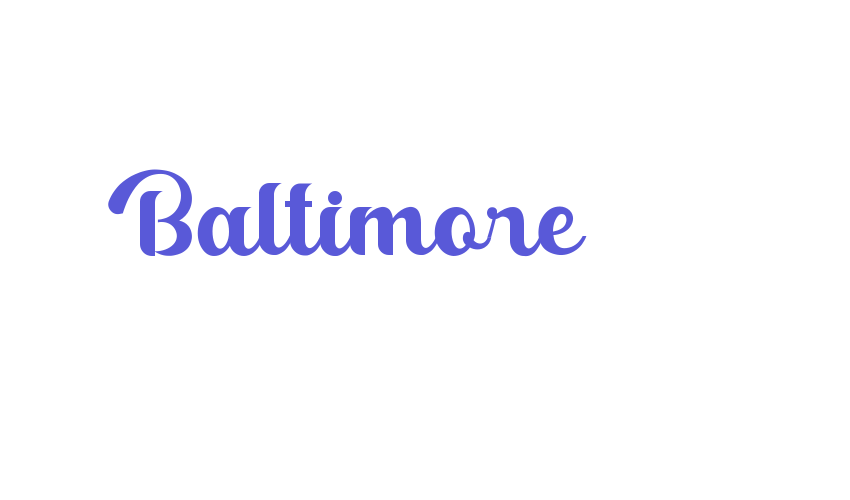 Baltimore Font