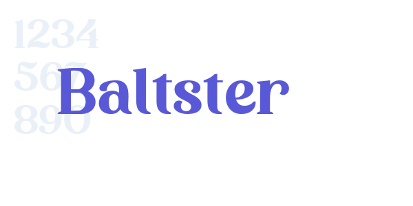 Baltster font free